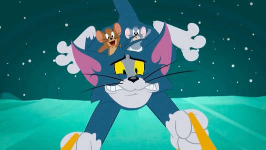 Tom and Jerry Santa's Little Helpers - Backdrop