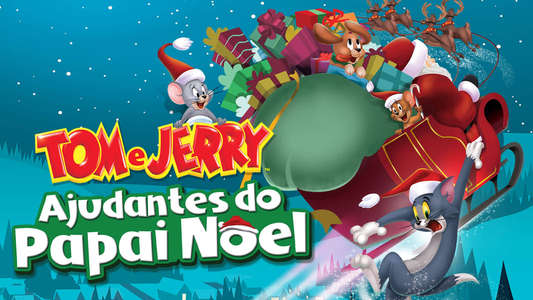Tom and Jerry Santa's Little Helpers - Backdrop