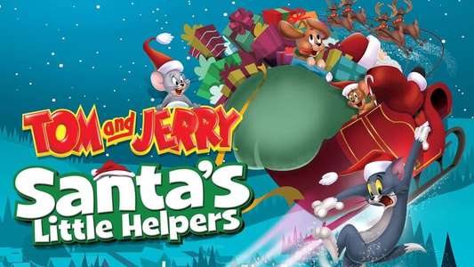 Tom and Jerry Santa's Little Helpers - Backdrop