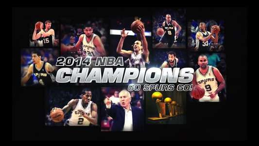 2014 NBA Champions: Go Spurs Go - Backdrop