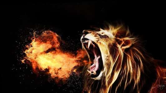 Let the Lion Roar - Backdrop