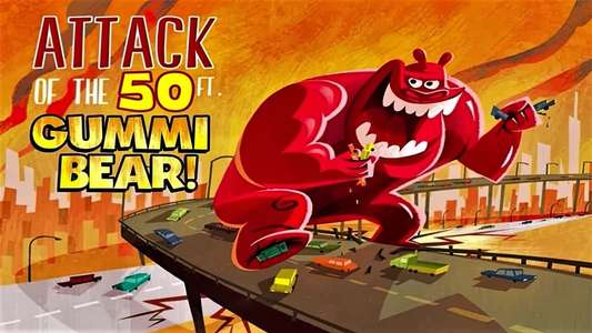 Attack of the 50-foot Gummi Bear - Backdrop