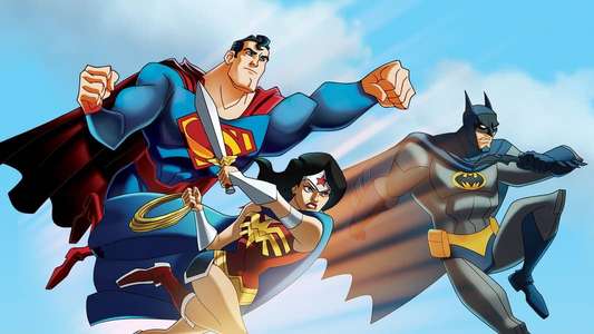 JLA Adventures: Trapped in Time - Backdrop