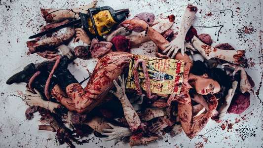 Naked Zombie Girl - Backdrop