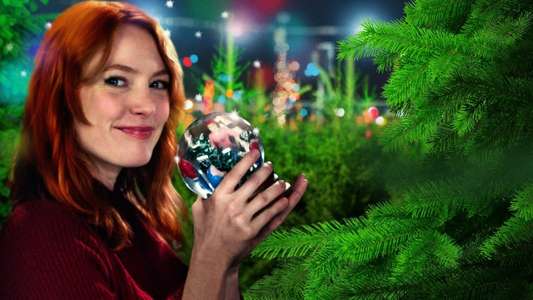 A Snow Globe Christmas - Backdrop