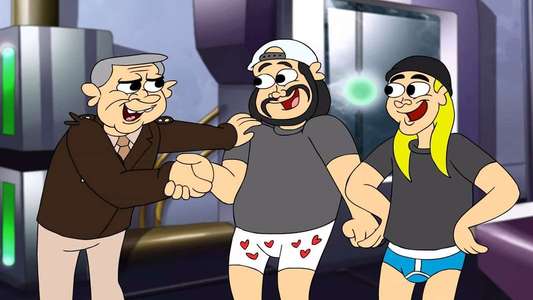 Jay And Silent Bob's Super Groovy Cartoon Movie - Backdrop
