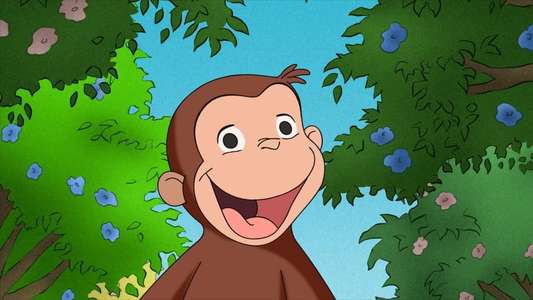 Curious George Swings Into Spring - Backdrop