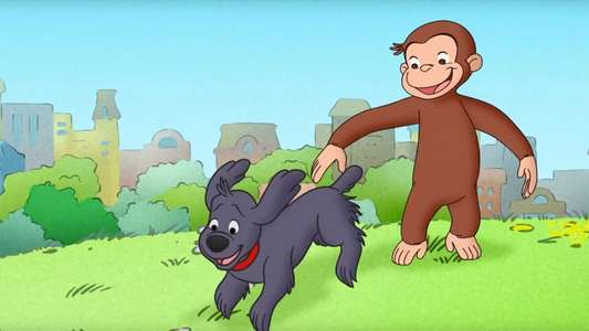 Curious George Swings Into Spring - Backdrop