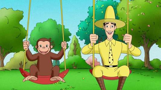 Curious George Swings Into Spring - Backdrop