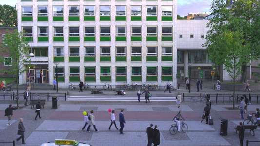 Incident by a Bank - Backdrop