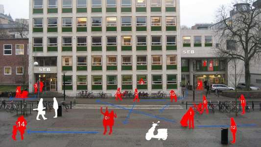 Incident by a Bank - Backdrop