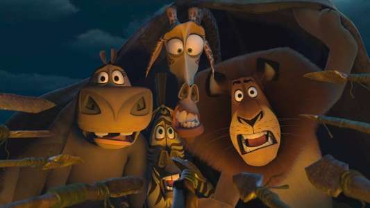Merry Madagascar - Backdrop