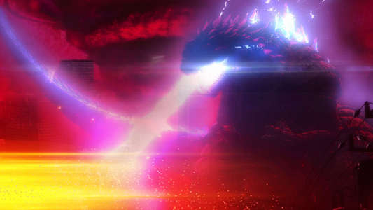 Godzilla Singular Point - Backdrops