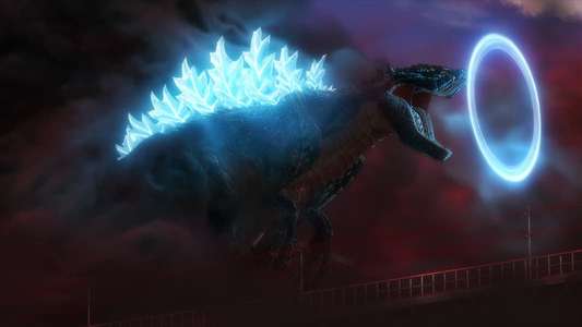Godzilla Singular Point - Backdrops