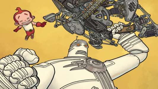 The Big Guy and Rusty the Boy Robot - Backdrop