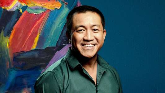 Anh's Brush with Fame - Backdrop