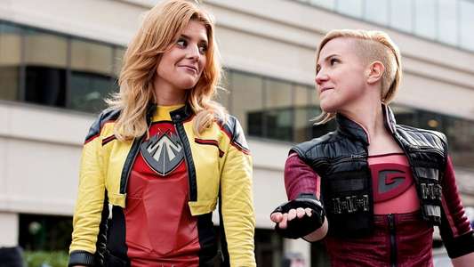 Electra Woman and Dyna Girl - Backdrop