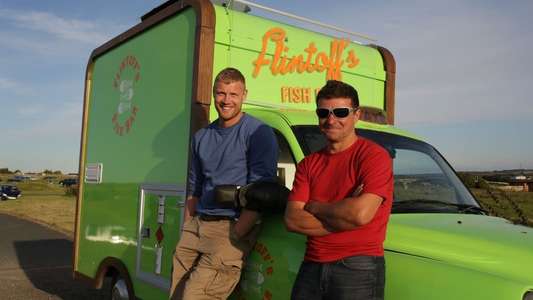 Flintoff: Lord of the Fries - Backdrop