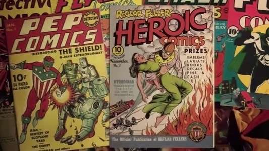 Superheroes: A Never-Ending Battle - Backdrop
