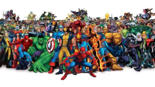 Superheroes: A Never-Ending Battle - Backdrop