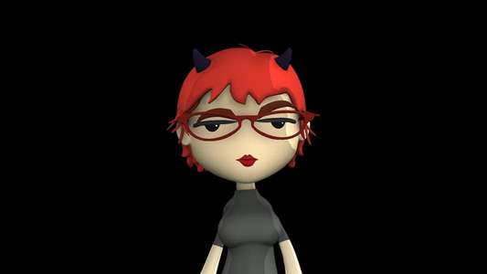 Lucy  the Daughter of the Devil - Backdrop