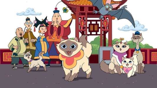 Sagwa The Chinese Siamese Cat - Backdrop