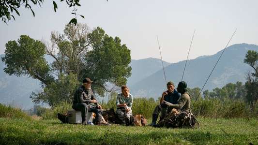 Mending the Line - Backdrop