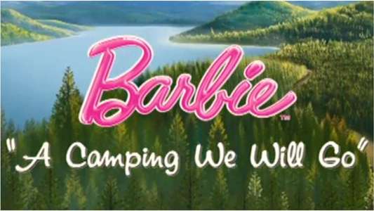 Barbie: A Camping We Will Go - Backdrop