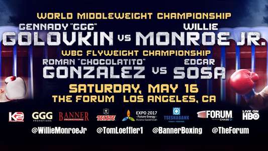 Gennady Golovkin vs Willie Monroe Jr - Backdrop