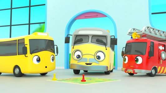 Go Buster! - Backdrops