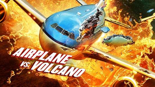 Airplane vs Volcano - Backdrop