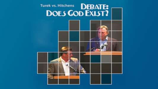 Does God Exist? (Frank Turek vs Christopher Hitchens) - Backdrop