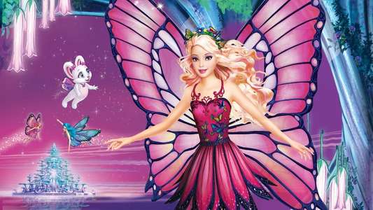 Barbie Mariposa and Her Butterfly Fairy Friends - Backdrop
