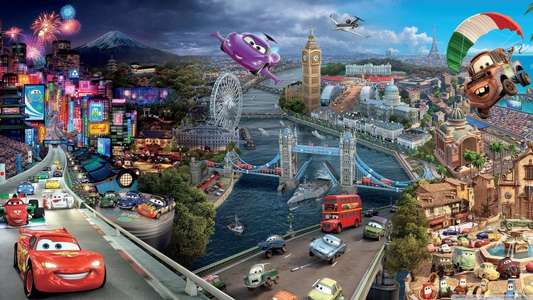 Cars 2 - Backdrops