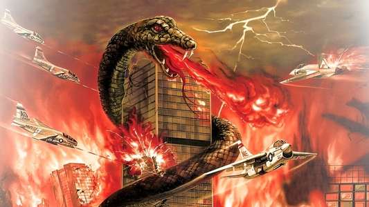 Thunder of Gigantic Serpent - Backdrop