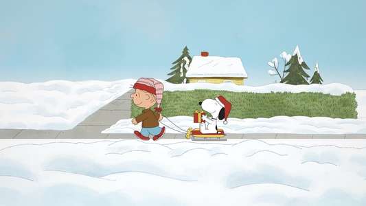 I Want a Dog for Christmas  Charlie Brown - Backdrop