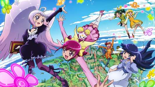Smile Precure! The Movie: Big Mismatch in a Picture Book! - Backdrop