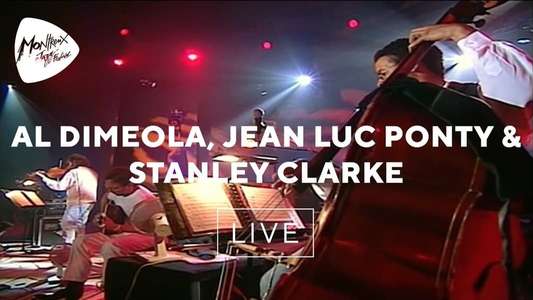 Al Di Meola Jean-Luc Ponty Stanley Clarke Live at Montreux - Backdrop