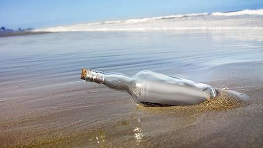 Message in a Bottle - Backdrop