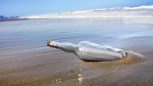 Message in a Bottle - Backdrop