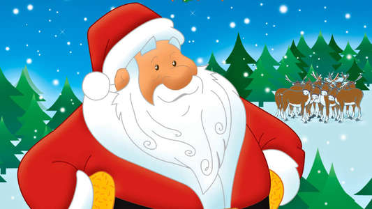 Father Christmas and the Missing Reindeer - Backdrop