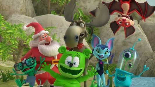The Yummy Gummy Search For Santa - Backdrop