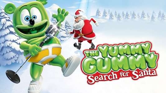 The Yummy Gummy Search For Santa - Backdrop