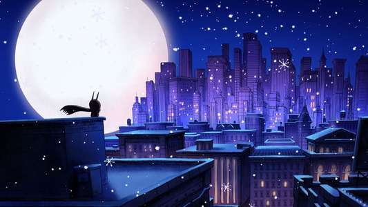 Merry Little Batman - Backdrop