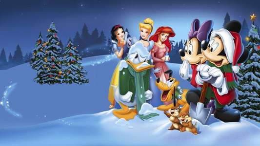 Mickey's Magical Christmas: Snowed in at the House of Mouse - Backdrop