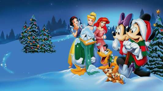 Mickey's Magical Christmas: Snowed in at the House of Mouse - Backdrop