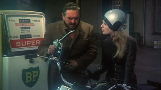 The Girl on a Motorcycle - Backdrop