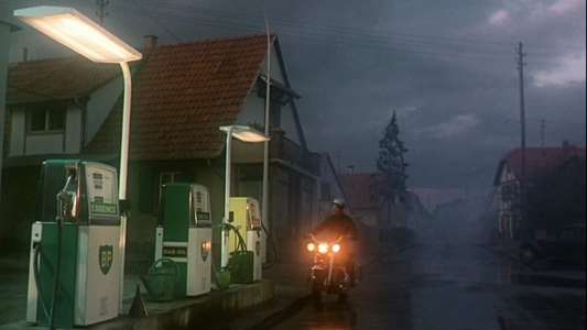 The Girl on a Motorcycle - Backdrop