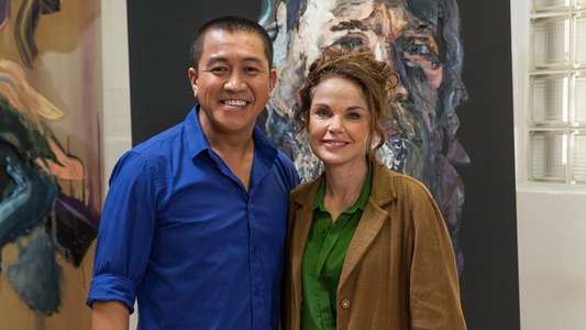 Anh's Brush with Fame - Backdrop