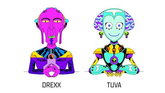 Alien News Desk - Backdrops